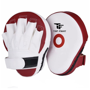 Mitaines de boxe en cuir PU de haute qualité, coussinets plats et incurvés pour l'entraînement au MMA et aux arts martiaux - Product Image 1