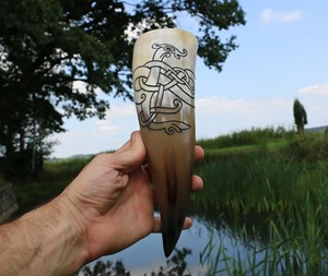 Traditional Drinking Horn Handcrafted Viking Mug Natural Polished Finish High Quality Eco Friendly Barware Gift Item - Product Image 6