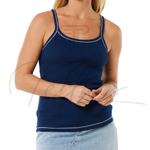Débardeur court sans manches pour femme de haute qualité, en Spandex/Polyester, séchage rapide, respirant, décontracté, pour la gym, col carré, 120g - Product Image 2