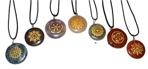 Achetez des pendentifs et breloques de qualité supérieure, pendentifs Reiki en quartz doublement sculptés - Product Image 6