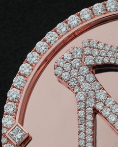 <b>Custom</b> Iced Out Pendant Round Cut Moisasnite <b>Name</b> Letter Pendant HipHop Charm 925 Silver Moissanite Diamond Pendant for <b>Necklace</b> - Product Image 3