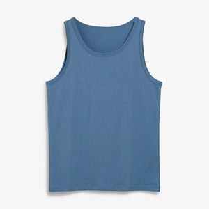 เสื้อกล้ามวิ่งลำลองแบบไร้แขนสำหรับผู้ชาย OEM ผลิตตามสั่ง ระบายอากาศได้ดี แห้งเร็ว เป็นมิตรกับสิ่งแวดล้อม เหมาะสำหรับออกกำลังกาย ฟิตเนส และเล่นกีฬา - Product Image 6