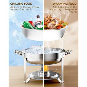 Attrezzature per il riscaldamento e la tenuta del Buffet di 2 pz/set per la ristorazione domestica ed esterna - Product Image 2