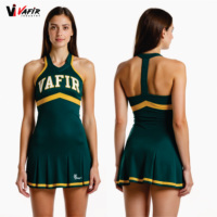 Uniforme de cheerleading OEM VAFIR pour filles et adultes, respirant, en polyester/nylon/spandex/coton/soie/latex, vente en gros