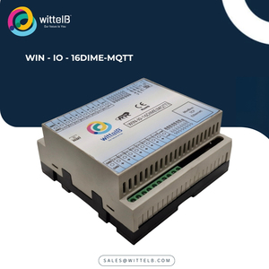 Module d'entrée/sortie numérique AC/DC 16 ports WITTELB WIN-IO-16DIME (MQTT) TCP Ethernet pour l'automatisation industrielle, les centrales électriques et les bâtiments - Product Image 1