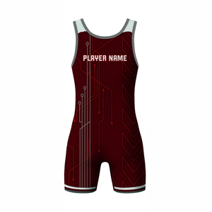 เสื้อกล้ามมวยปล้ำชายเสื้อมวยปล้ำผ้าสแปนเด็กซ์ - Product Image 5