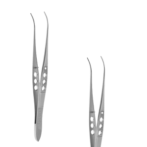 คีมจับกระเพาะปัสสาวะคุณภาพสูง ยี่ห้อ Silcock รุ่น Iris Forceps ยาว 102 มม. 1-2 ฟัน ใช้ด้วยมือ ผลิตจากเหล็กกล้าไร้สนิมสำหรับการผ่าตัด ได้รับการรับรองมาตรฐาน CE จากผู้ผลิต - Product Image 1
