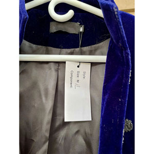 Top Hot Sell Goth Steampunk Victorian Frock Halloween Blue Velvet Long <b>Jacket</b> Coat 2026 - Product Image 2