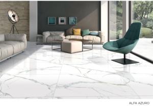 Carreaux de porcelaine polie grand format avec texture sculptée, adaptés aux projets de revêtements de sol et de murs raffinés dans un style moderne. - Product Image 5