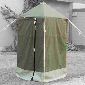 Waterproof Canvas Shower Tent Single Layer Manual Assembly Straight Bracing Type Summer Use Outdoor Emergency - Product Image 4