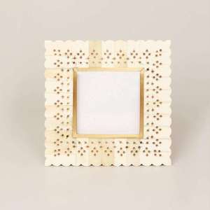 Handmade Bone Inlay Square Photo <b>Frame</b> for Customized Design Color Tabletop Use for Living Room Home Hotel Office Antique Design - Product Image 4
