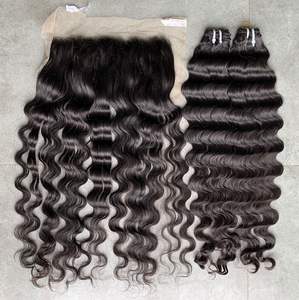 Haute qualité 100% vierge vietnamien Remy Extensions de cheveux humains océan ondulé corps modèle wefted faisceaux de cheveux du Vietnam - Product Image 2