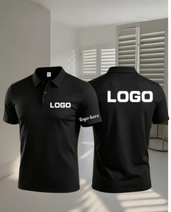 Custom Printed <b>White</b> Men's Cotton <b>Polo</b> Shirt Breathable Work Fashion Uniform Silk Screen Printed ODM Service Oeko-Tex Certified - Product Image 1