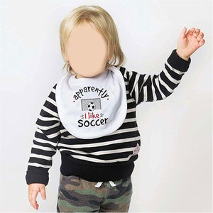 Baberos de Fútbol para Bebés, Baberos de Microfibra Suave con Temática de Fútbol para Niños y Niñas, Absorbentes y Cómodos para la Alimentación - Product Image 2