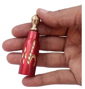 Contenant artisanal en laiton Surmedani pour Kohl avec entonnoir et applicateur – Bouteille de rangement traditionnelle pour cosmétiques oculaires - Product Image 3
