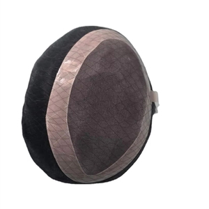 Perruque Taz Hair BD en cheveux indiens Remy, ondulations aquatiques, pour hommes - Bonnet monofilament, imperméable, doux, léger, style ondulations profondes et lâches - Product Image 1