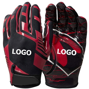 Custom American Football Gloves Youth Adults Hand Grips Breathable Lightweight Sticky Palm Receiver Sports Gloves Practice <b>Game</b> - Product Image 4