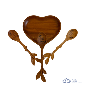 [BEST SELLER] |   Cuillère en bois réutilisable, mini, petite, pour servir, ustensile de cuisine, pour la crème glacée, les desserts, fabriquée au Vietnam - Product Image 1