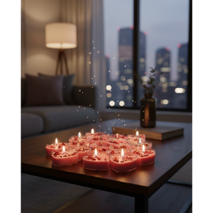 TL – Heart Shaped Pack of 10 <b>Tealight</b> <b>Candle</b> designs Home Decoration Weddings Christmas Easter Birthday & Valentine's Day - Product Image 1