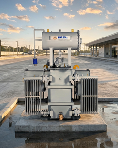 Transformador de potencia trifásico sumergido en aceite de bajas pérdidas, 22kV a 433kV, 50Hz, tipo carcasa, bobina MV HV - Product Image 1