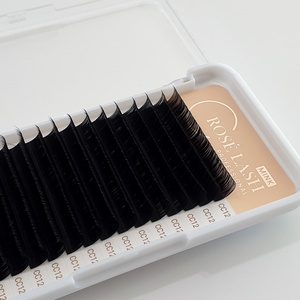 Extensions de cils individuelles synthétiques Roselash C 0.07, douces et naturelles, conçues en Corée - Product Image 1
