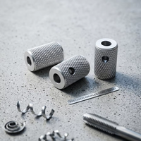 Perillas de Potenciómetro Cromadas OEM al por Mayor, Perillas de Control de Volumen y Tono Mecanizadas por CNC/EDM de Aluminio KT-014 para Instrumentos Eléctricos