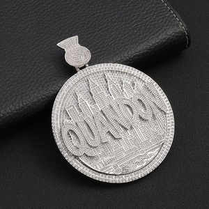 Collier pendentif sac d'argent en argent 925 avec diamant de laboratoire pour homme, style urbain, hip-hop glacé, cadeau de luxe, style streetwear - Product Image 4