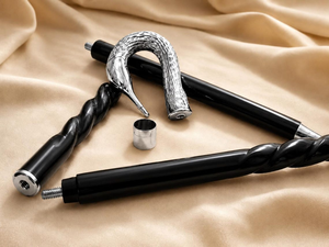 Bastón de Madera Dura con Mango de Cisne Hecho a Mano, Cromado Pulido, Elegante Bastón de Caballero con Cabeza de Cisne Metálica, Estilo Vintage - Product Image 6