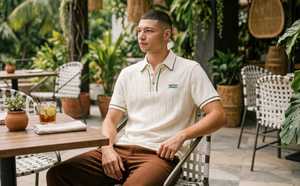 เสื้อเชิ้ตแขนสั้นผ้าฝ้าย 100% น้ำหนักเบาสำหรับผู้ชาย ยี่ห้อ ONETEN APPARELS  คอปกแบบมีเท็กซ์เจอร์ - Product Image 4