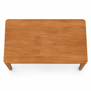 Mesa de Comedor Rectangular Minimalista de Teca con Patas Cónicas, Diseño Escandinavo, Duradera, Ecológica y Estable, Mueble para el Hogar con Capacidad para 8 Personas - Product Image 4