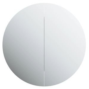 18.5 nero "x 18.5" x 6.9 "mobile bagno con specchio rotondo & LED per vanità - Product Image 6