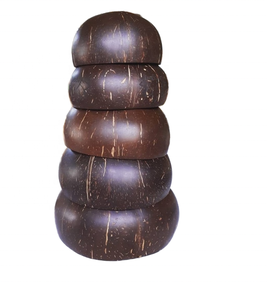 Bol à smoothie à la noix de coco polie écologique avec cuillères et pailles Bol pour vaisselle ustensiles de cuisine fête maison restaurant - Product Image 2