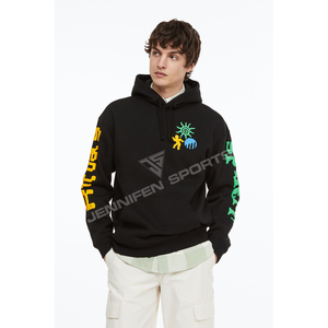 Custom Logo 450g Heavyweight <b>Oversized</b> Puff-Printing 100% Cotton <b>Fleece</b> Solid Winter Breathable Quick Dry Casual <b>Men</b> <b>Hoodies</b> - Product Image 5