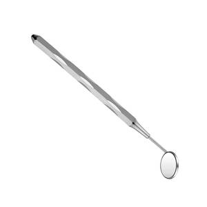 Miroir buccal dentaire en argent avec poignée moletée, instrument chirurgical de classe I - Product Image 3