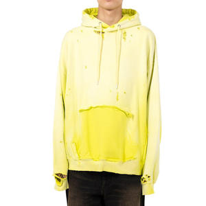High Quality Street Wear <b>Sun</b> Faded Lightweight 100% Cotton Breathable Quick Dry Winter Hoodie for Men Custom Made Casual - Product Image 1