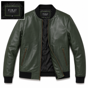 Chaqueta de Cuero Negra Estilo Motero para Hombre, Marca OEM Winter Vincent, Cuello Alto, Cierre de Cremallera, Resistente al Viento, Transpirable y Ecológica - Product Image 5