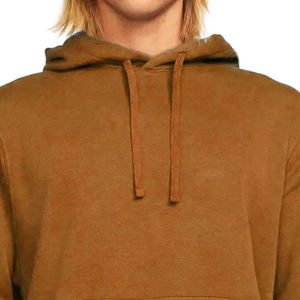 Men's Plain Hooded Sweatshirt Wholesale Cotton Fleece Pullover Kangaroo Pocket Custom Logo OEM ODM Manufacturer <b>Bulk</b> Comfort Fit - Product Image 5