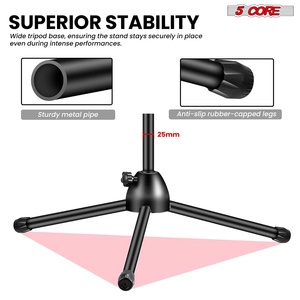Soporte de Micrófono de 5 Brazos, Universal, Ajustable, de 63 Pulgadas, con Brazo Extensible - Product Image 5