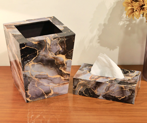 JANNAT EXPORT Modern Square <b>Marble</b> Eco-Friendly Tissue Box Holder Home Decor Gift MTB-41 - Product Image 5