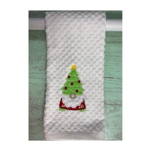 Serviettes de cuisine et de golf personnalisables en coton biologique brodé 100 % coton, haute qualité, tendance, pour Noël 2026 - Product Image 3