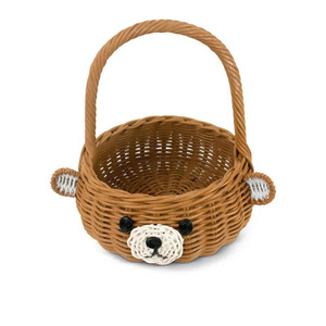 Best Choice <b>Rustic</b> Design Eco-Friendly Cute Bear Animal Shaped Rattan Woven Carrying Basket Wholesale Decorative <b>Home</b> <b>Decor</b> - Product Image 2