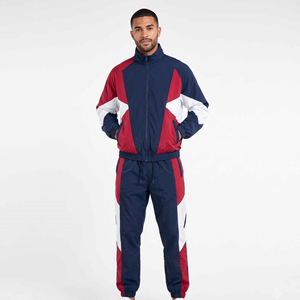 Color Block Stand Embroidery Front <b>Track</b> <b>Jacket</b> <b>Men</b> Zip Windbreaker Breathable Sportswear for Running Training Casual Wear - Product Image 4
