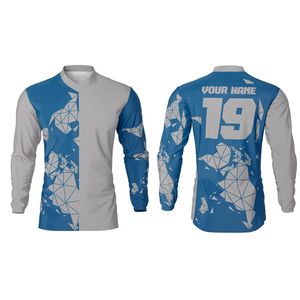 Maillot de VTT personnalisé de haute qualité, impression par sublimation, séchage rapide, maillot de cyclisme OEM ODM, vente en gros de maillots de VTT - Product Image 3
