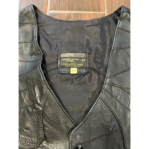 Chaleco de Cuero Genuino para Hombre, Estilo Patchwork, con Parche de Motocicleta Wild Horse Desert MC, Chaqueta sin Mangas Estilo Western - Product Image 5