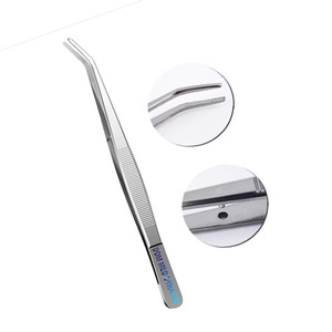 Pince à coton dentaire auto-fermante de 15 cm en acier inoxydable, forceps de pansement, porte-écouvillon, pince à épiler pour examen buccal, certifiée CE - Product Image 5