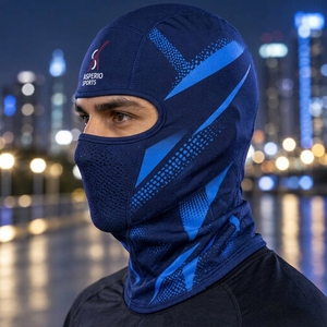 Cagoule d'hiver personnalisée respirante et légère en tissu extensible, ajustement confortable, couvre-tête complet pour sports de plein air - Product Image 6