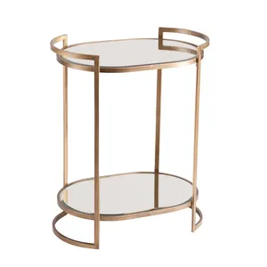 Premium Handmade Metal Multi Tier Storage Trolley with Strong Metal Frame Premium Powder Coating Lockable WheelsModern Handmade - Product Image 2