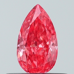 Diamant de laboratoire CVD rose vif fantaisie VS1 de 0,44 ct, taille poire, non monté - Product Image 1