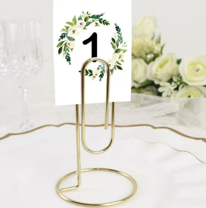 Portable Advance Quality Card Holder Nordic Style table Decorative Metal Card Holder Best Place Cards & Table Numbers - Product Image 4
