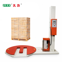 Machine d'emballage automatique en film étirable pour palettes, en acier inoxydable durable, pour marchandises palettisées